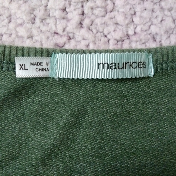 SOLD Maurices Crochet Lace Front Sweatshirt - Picture 5 of 5